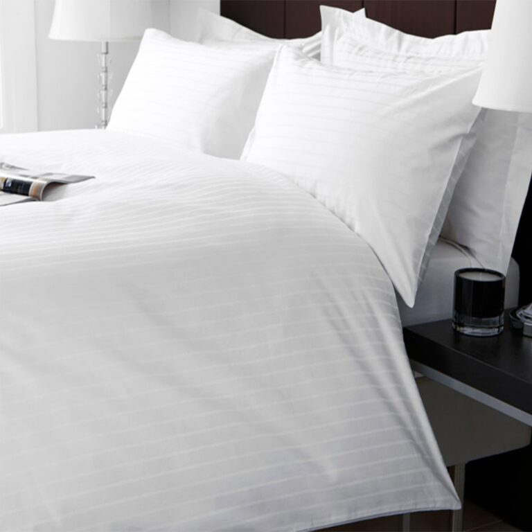 Lenjerie pat Satin 100% bumbac, dungi Scala