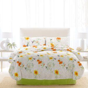 Lenjerie pat Renforce desen Rosemallow v.2