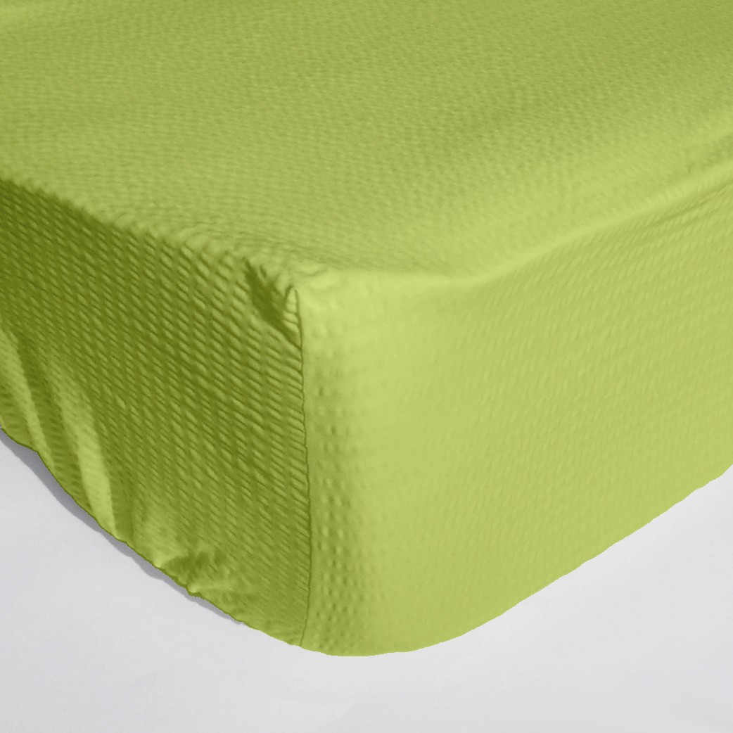 Cearceaf pat cu elastic Crepe Lime Cearceaf pat cu elastic Crepe Lime