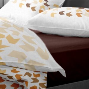 Lenjerie pat Renforce desen Loving Matisse v.2-Moka