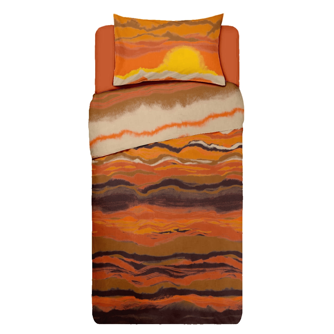 Lenjerie pat Renforce SUNSET Lenjerie pat Renforce SUNSET