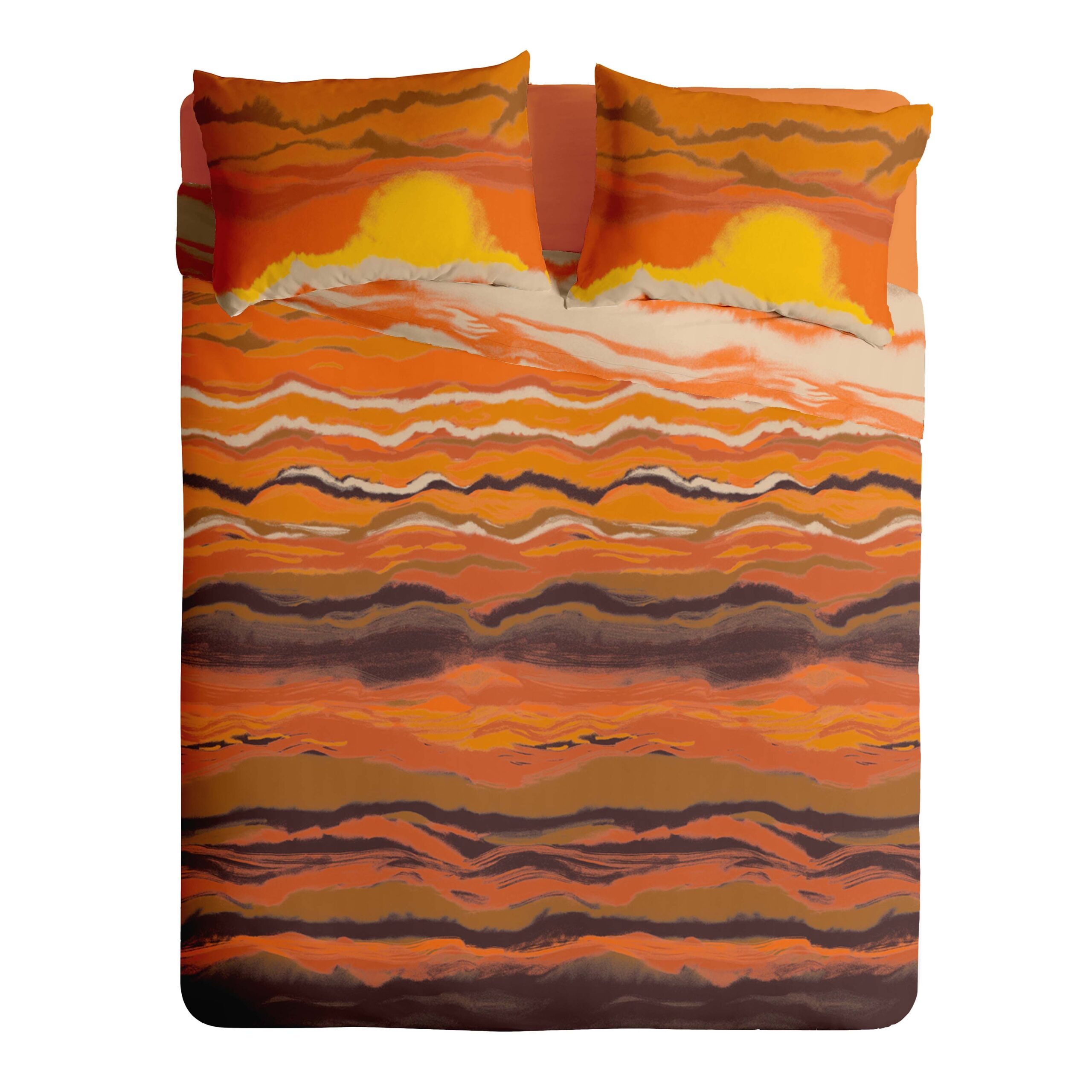 Lenjerie pat Renforce SUNSET Lenjerie pat Renforce SUNSET