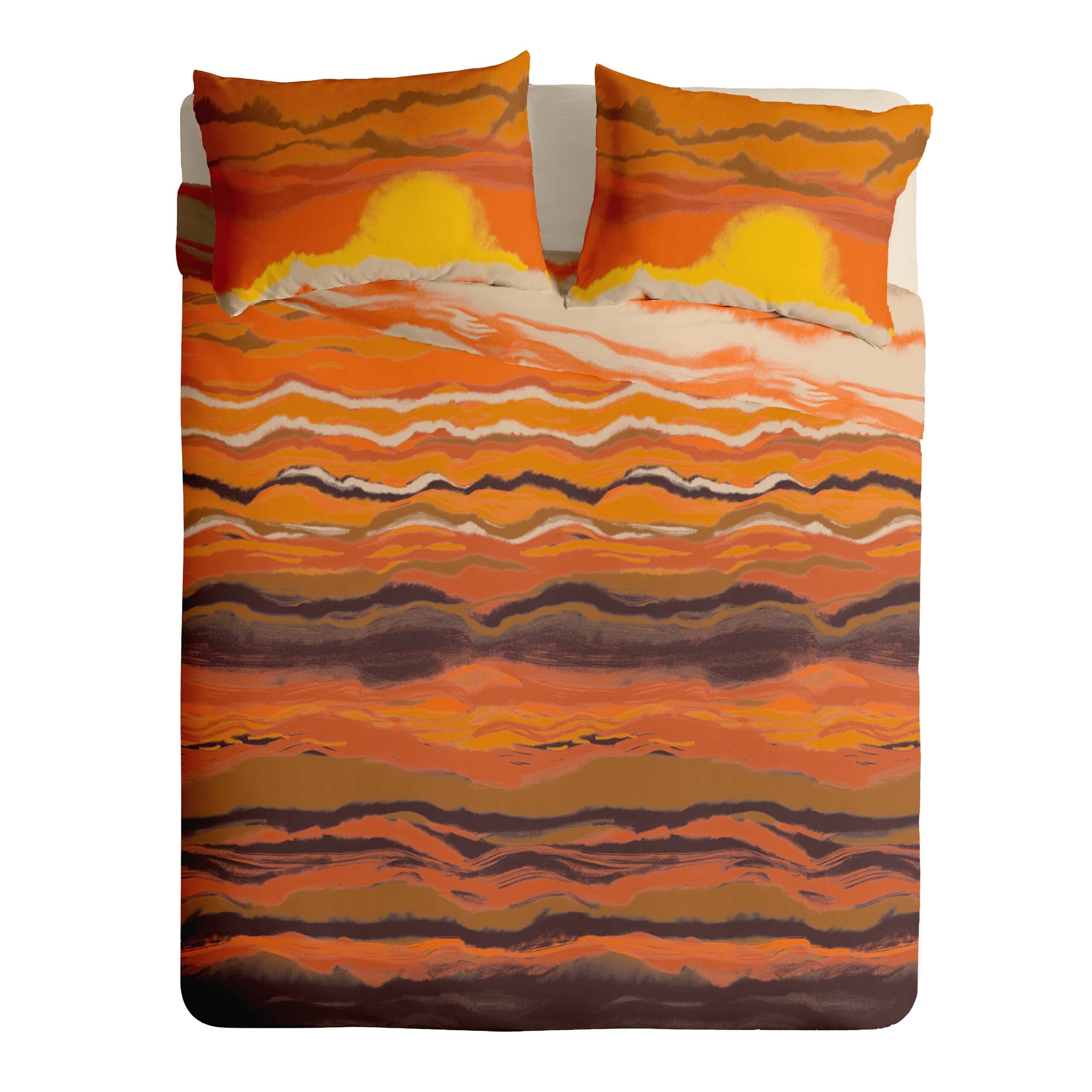 Lenjerie pat Renforce SUNSET Lenjerie pat Renforce SUNSET
