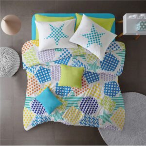 Lenjerie pat Renforce 100% bumbac, desen PLAYGROUND V2, cod RIU