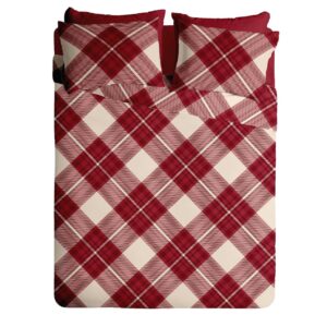 Lenjerie pat Renforce 100% bumbac, desen SCOTTISH V4, cod RIU
