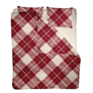 Lenjerie pat Renforce 100% bumbac, desen SCOTTISH V4, cod RIU