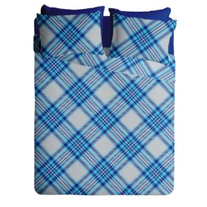 Lenjerie pat Crepe 100% bumbac, desen SCOTTISH V5, cod CIU