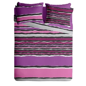Lenjerie pat 100% bumbac Creponat, desen VIBE V3