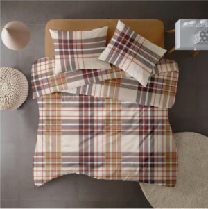 Lenjerie pat Renforce 100% bumbac, desen PLAID V1