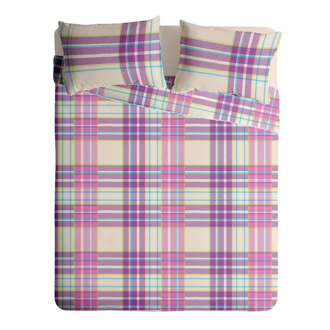 Lenjerie pat Renforce 100% bumbac, desen PLAID V2 Lenjerie pat Renforce 100% bumbac, desen PLAID V2