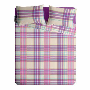 Lenjerie pat Renforce 100% bumbac, desen PLAID V2