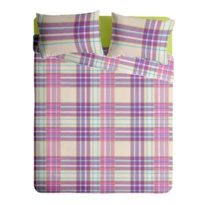 Lenjerie pat Renforce 100% bumbac, desen PLAID V2