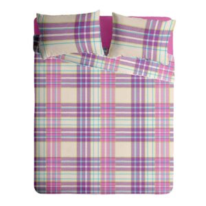 Lenjerie pat Renforce 100% bumbac, desen PLAID V2