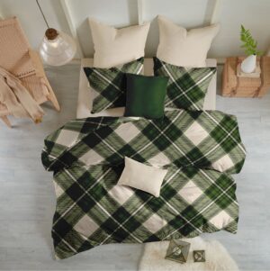 Lenjerie pat Renforce 100% bumbac, desen SCOTTISH V7