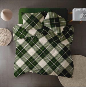 Lenjerie pat Renforce 100% bumbac, desen SCOTTISH V7