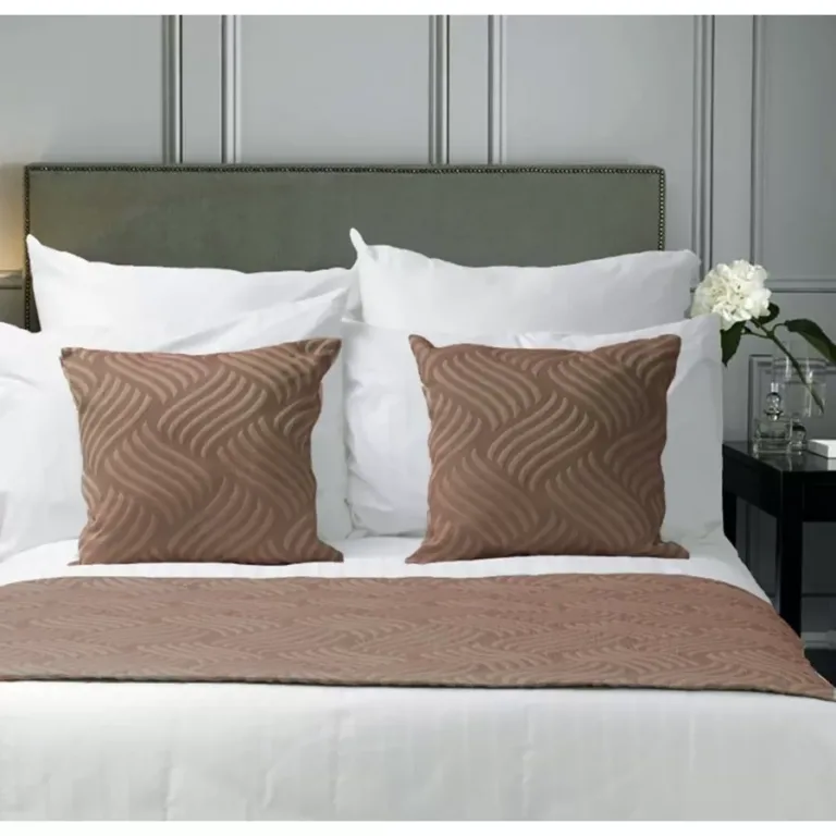 Traversa de pat Pique Anderson Weaves Cappuccino